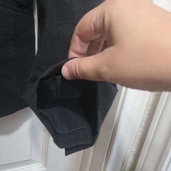 Tailored Wool Blazer Charcoal Gray Size 2 - Picture 5 of 11